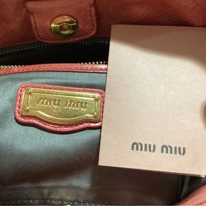 MIU MIU Bow Bag Buttery soft. Truly a beautiful bag,Excellent condition